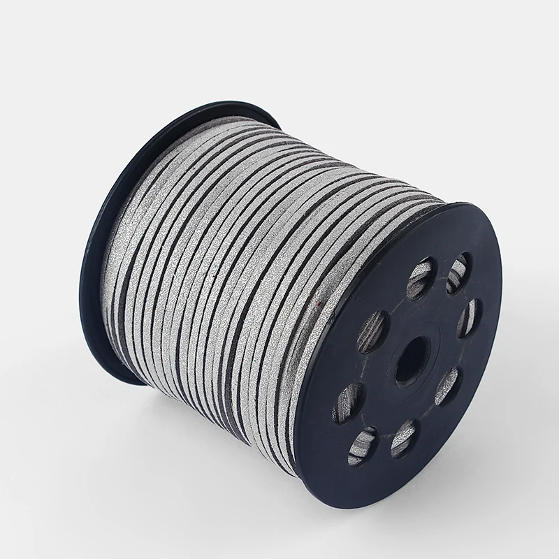 90 м/рулон многоцветный замшевый Кожаный Шнур Ювелирные изделия Аксессуары для