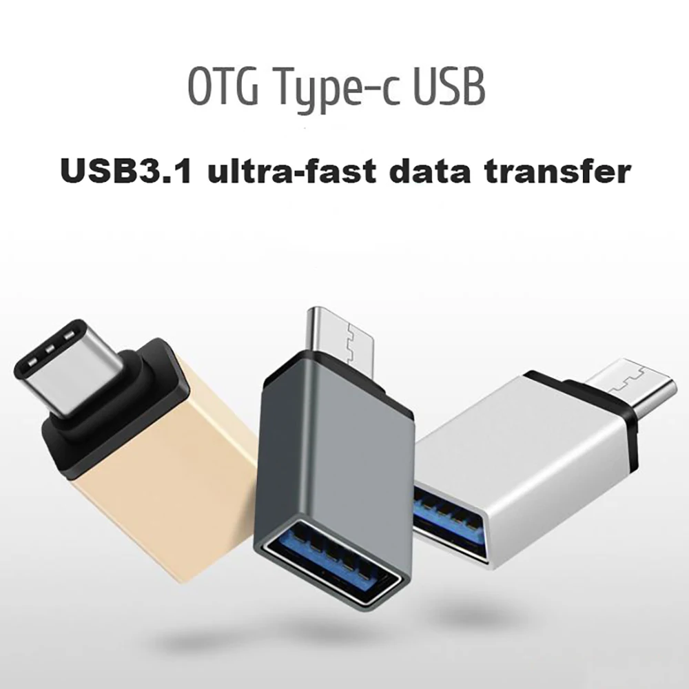 USB C 3 1 кабель Type otg адаптер с разъемом c OTG для Xiaomi mi a1 ZUK z2 Huawei P9 P20 pro Lite чехол из ПВХ