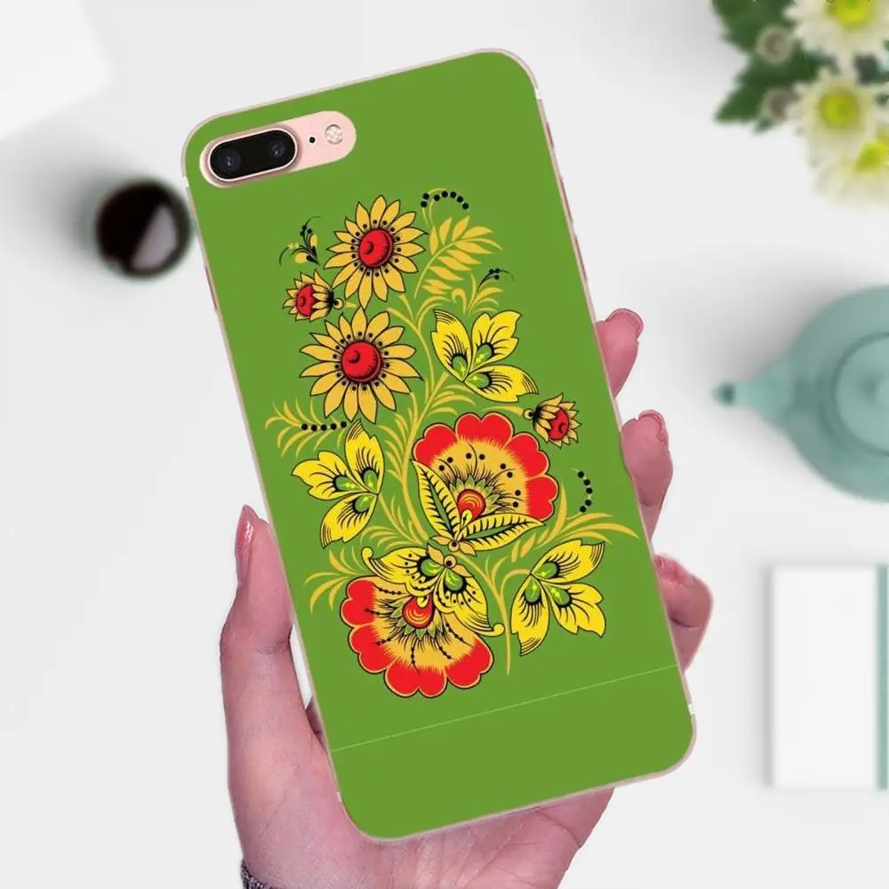 Мягкий силиконовый прозрачный чехол из ТПУ для Xiaomi Redmi Note 2 3 3S 4 4A 4X 5 5A 6 6A Pro Plus Khokhloma