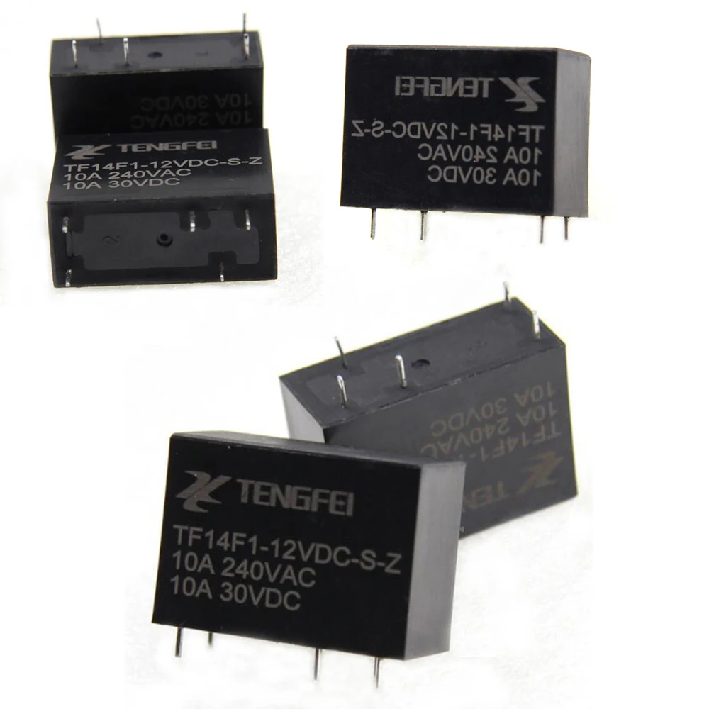 5 шт. 14F преобразования Тип реле 12V/24V Pins 10A TF14F1-12VDC-S-Z | Автомобили и мотоциклы