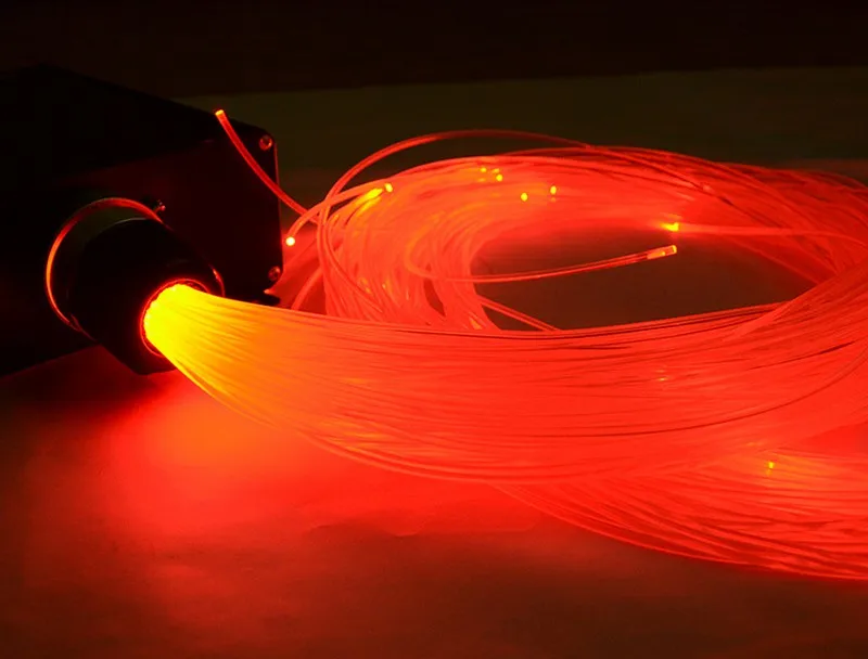 

300PCS X 0.75mm diameter X 2meter long end glow PMMA fiber optic cable for DIY stands ceiling star decoration free shipping