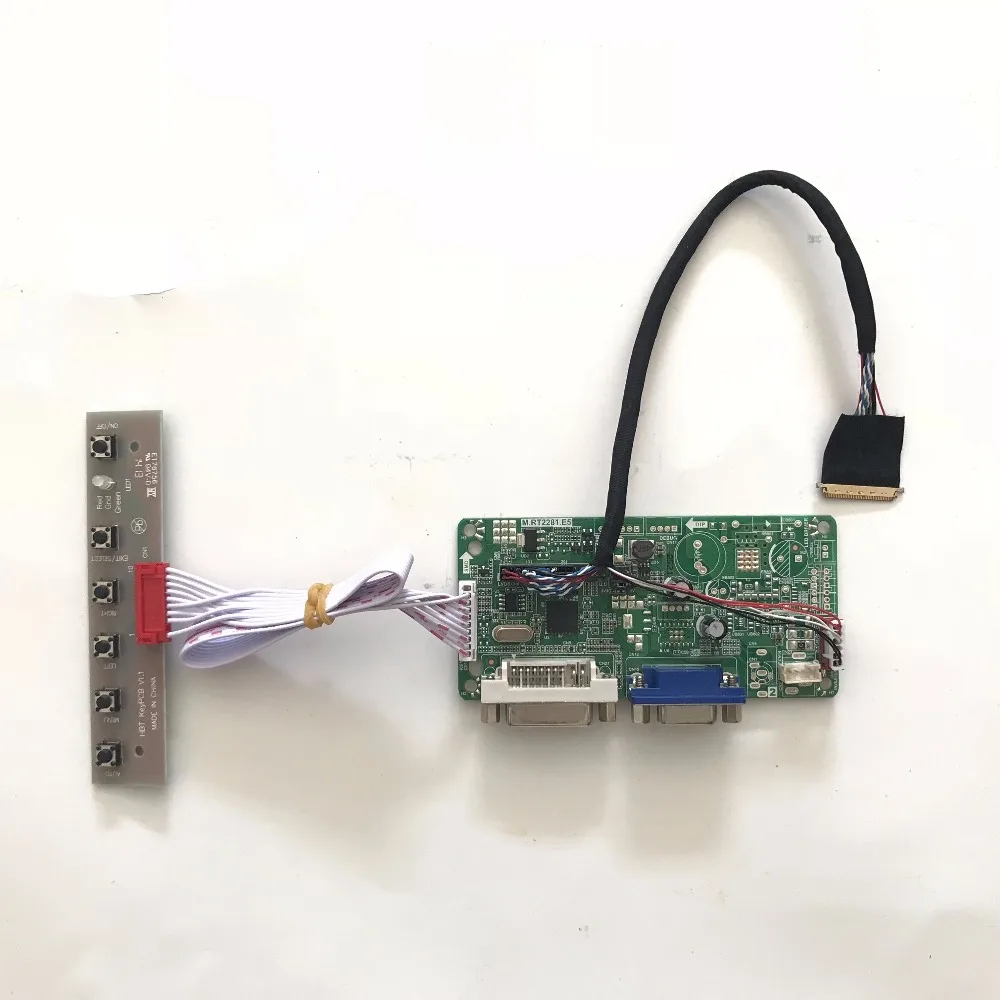 

RT2281 универсальный DVI VGA ЖК-контроллер плата для 11,6 дюймов 1366x768 B116XW03 40 pin LED монитор Ремонт DIY