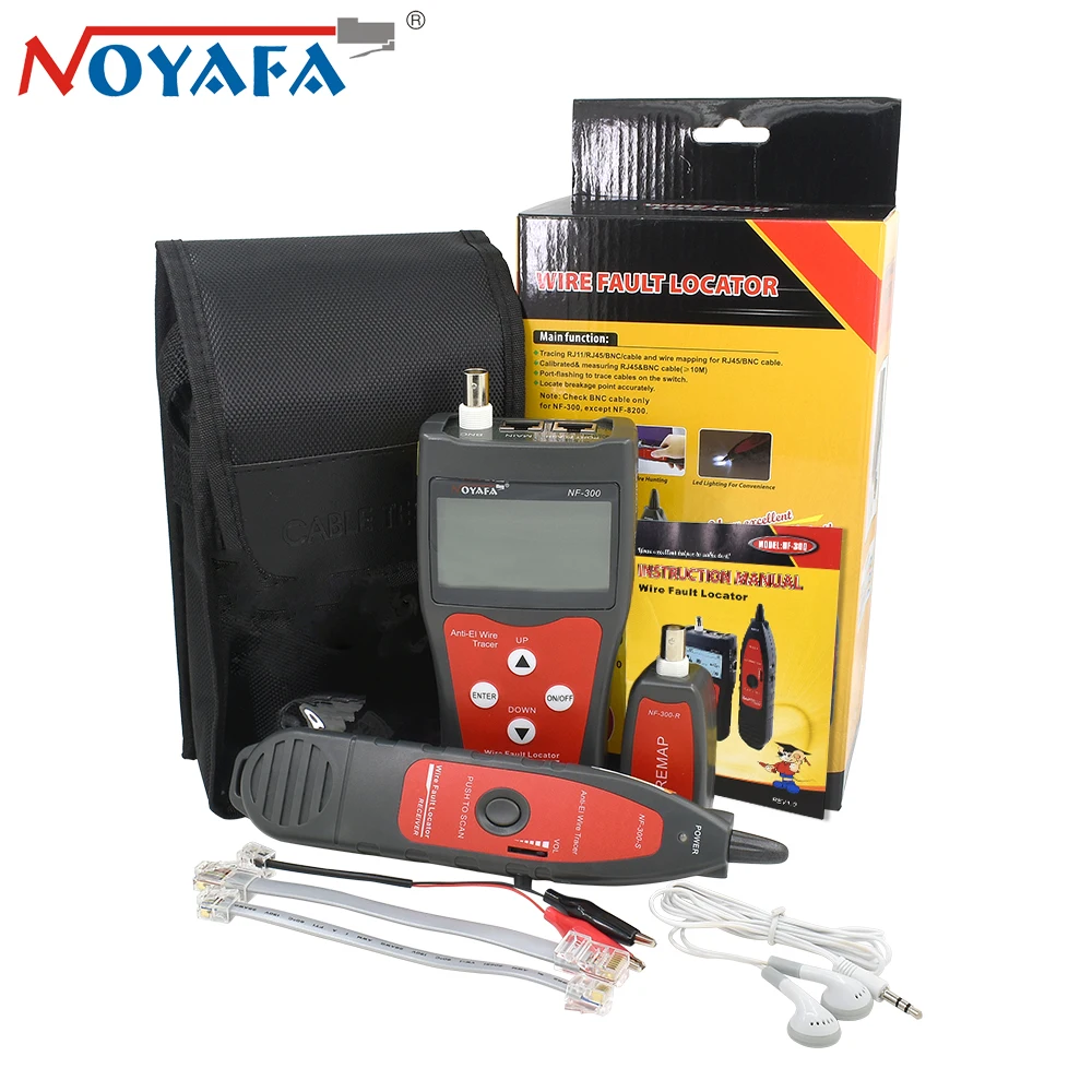 Noyafa NF 300 Lan тестер RJ45 BNC USB RJ11 телефонной сети кабельный провода Tracker против
