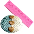 Форма для мастики, цветок, кружево, силиконовая форма для рукоделия в форме торта, инструменты для украшения торта, форма для шоколадной мастики