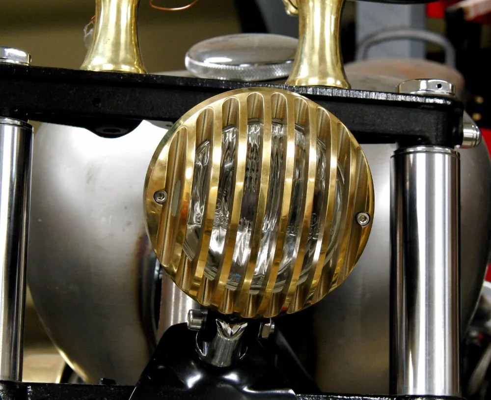 Бесплатная доставка Черный латунь 4 3/4 &quotмотоцикл головного света/фара для HARLEY