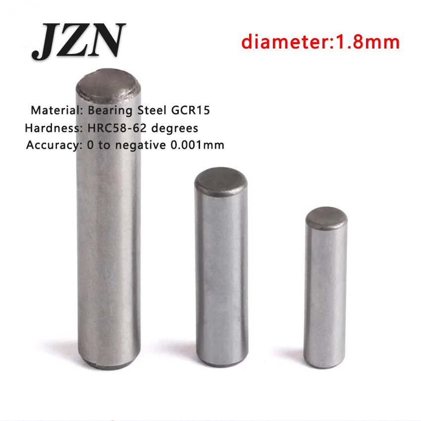 

30pcs/lot Dia1.8*10 12 16 Bearing Steel Cylindrical Pins - Dowel Pins-Needle-Positioning pin