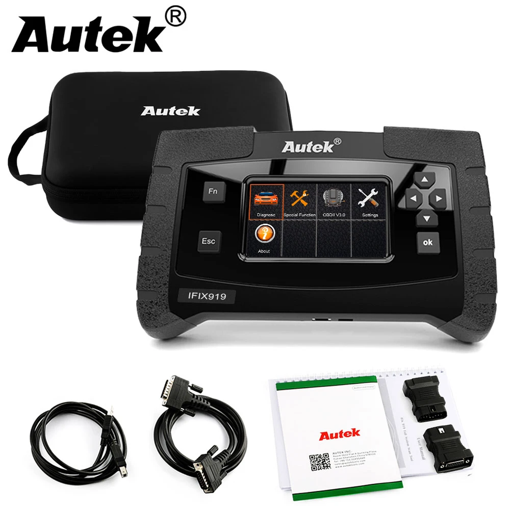 Autek IFIX 919 полная система OBD2 автоматический сканер ABS EPB сброс масла многоязычный