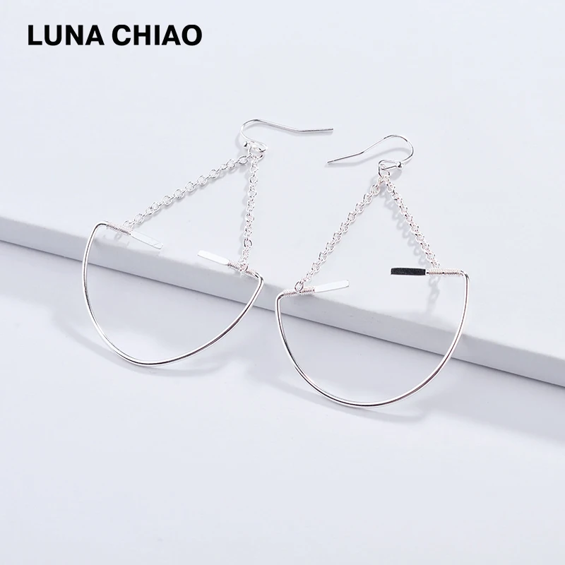 Серьги-подвески LUNA CHIAO с золотым и серебряным покрытием | Украшения аксессуары