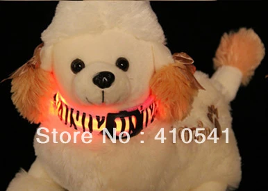 Новое поступление бесплатная доставка светодиодный нейлоновый ошейник Chaplains Zebra