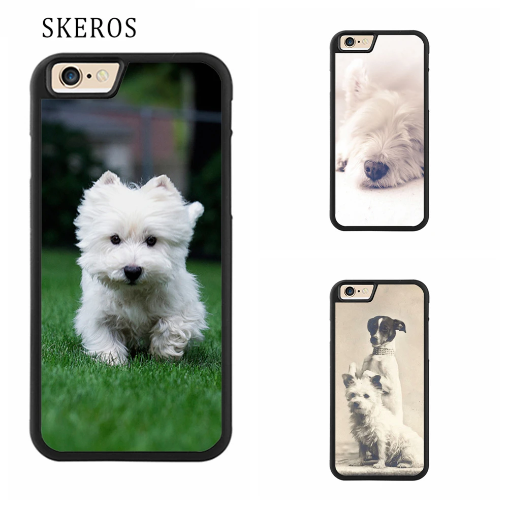 Skeros мопс собака 5 полный защитной крышкой сотовый телефон чехол для iPhone X 4 4S 5S 6 6S 7 8