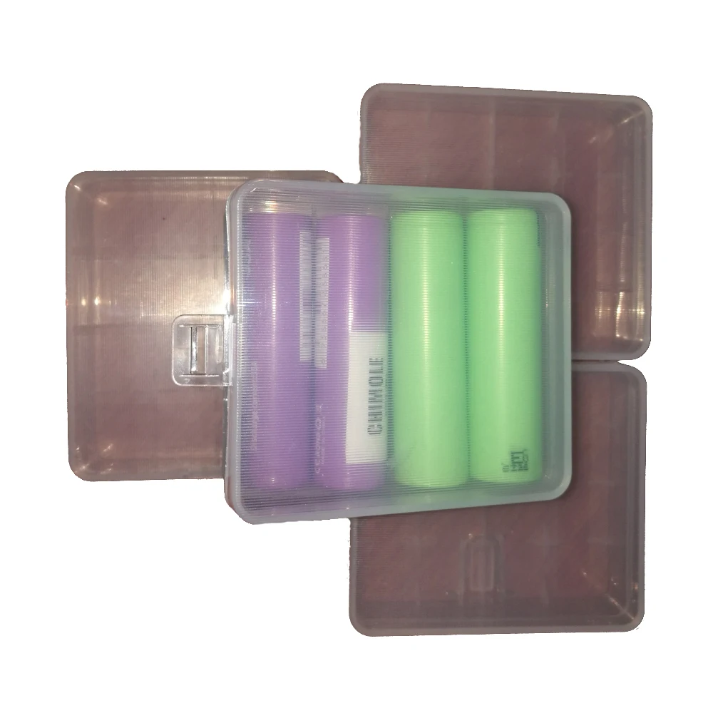 4 x Hard Plastic Battery Storage Box For 1-4pcs 18650 Case 1pcs |