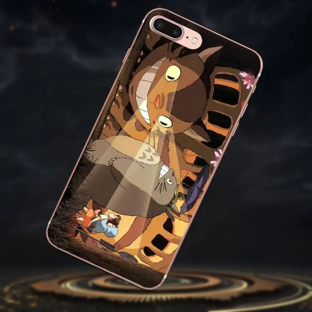 TPU узор Розовый для Galaxy A3 A5 A7 On5 On7 2015 2016 2017 Grand Alpha G850 Core2 Prime S2 I9082 Мой сосед Тоторо