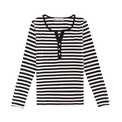 4XL/2017 популярные хлопковые футболки для женщин женская футболка на пуговицах