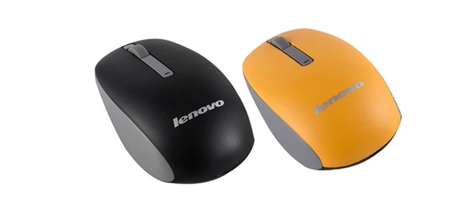 Lenovo bluetooth беспроводная мышь N130 желтый и черный опционально