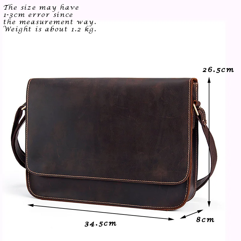 Роскошный деловой мужской портфель из натуральной яловой кожи высокого качества