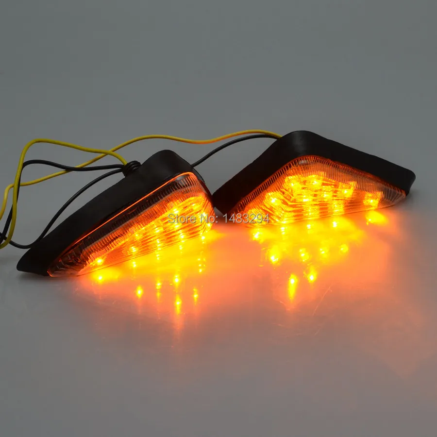 

Flush Mount LED Turn Signal Light Side Blinker Fits For Honda CBR600RR 929RR 954RR 1000RR