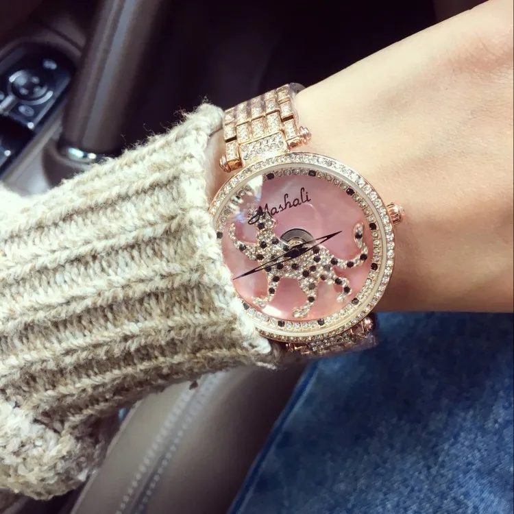 Часы Mashali женские кварцевые популярные модные Стальные Роскошные наручные с