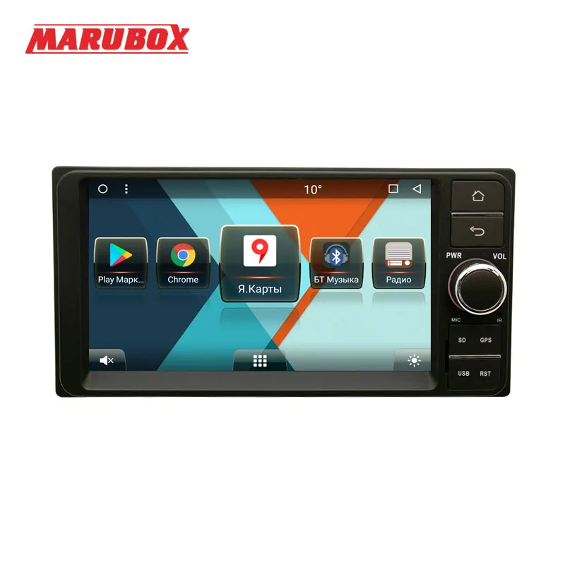 MARUBOX 7A701MT8 автомобильный мультимедийный плеер универсальный для Toyota 8 Core Android 1