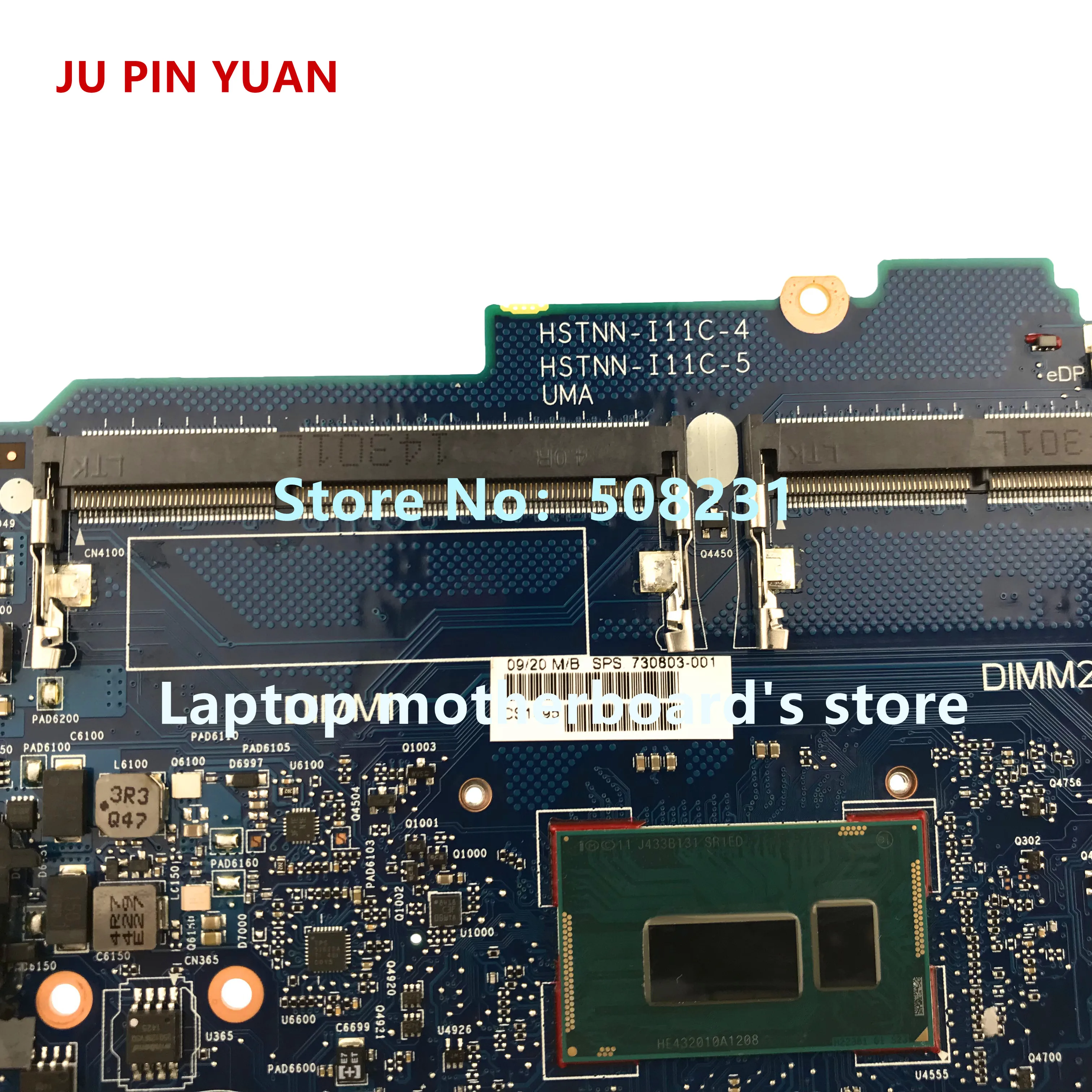Ju pin yuan 915468-601 915468-001 аккумулятор большой емкости DAG37DMBAD0 материнская плата для ноутбука для женщин, hp ноутбук 17-W 17-AB Тетрадь ПК 1050 2 Гб i5-7300