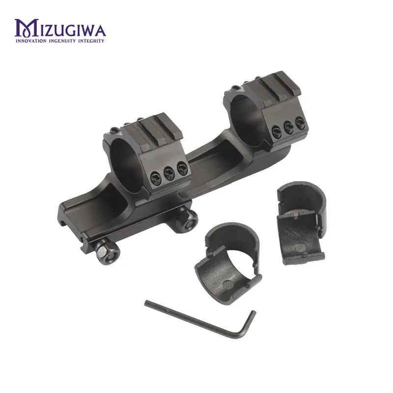 MIZUGIWA Cantilever Rifle Scope Mount w Dual 30mm Ring Adapters Heavy Duty Picatinny Rail Weaver Pistol Airsoft | Спорт и