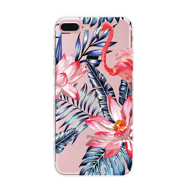 MISSCASE Телефон чехол для iphone 6 6s 7 8 плюс мода Фламинго ясно ТПУ Мягкая силиконовая