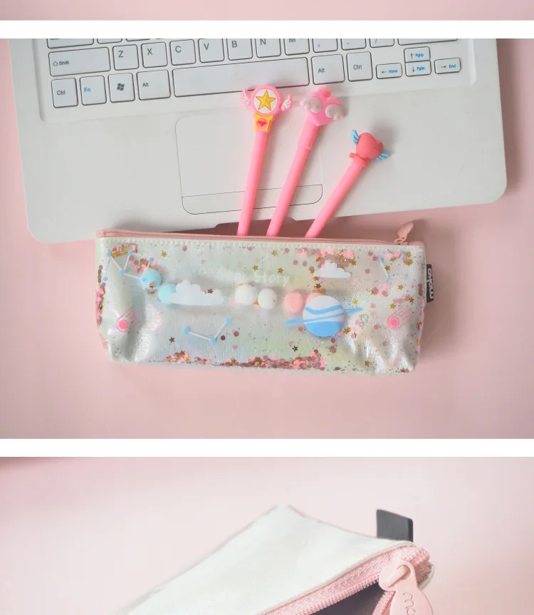 1Pcs Kawaii Pencil Case Planet story Gift Estuches School Pencil Box Pencilcase Pencil Bag School Supplies Stationery