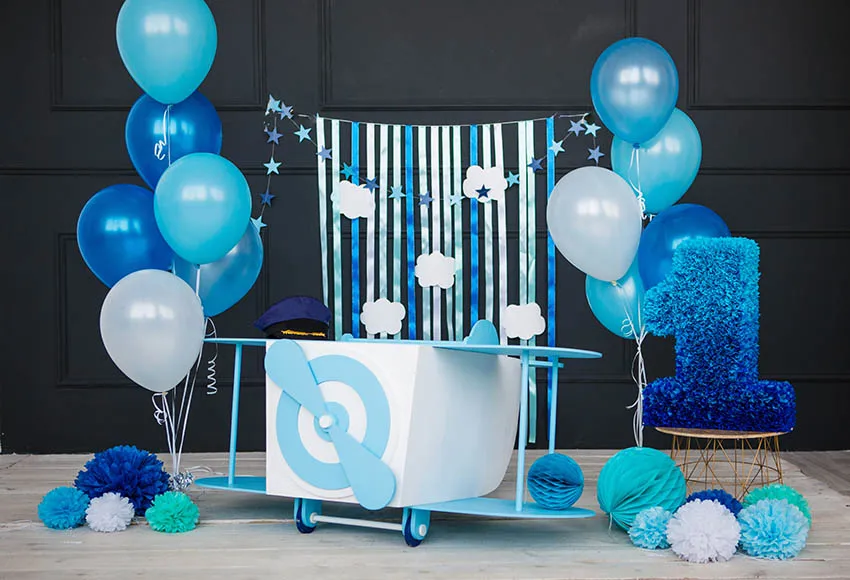 Vinyl Photography Background Paper Clouds Blue Star Kids Birthday Backdrop Photo Studio Baby Shower Commercial Display Wedding |