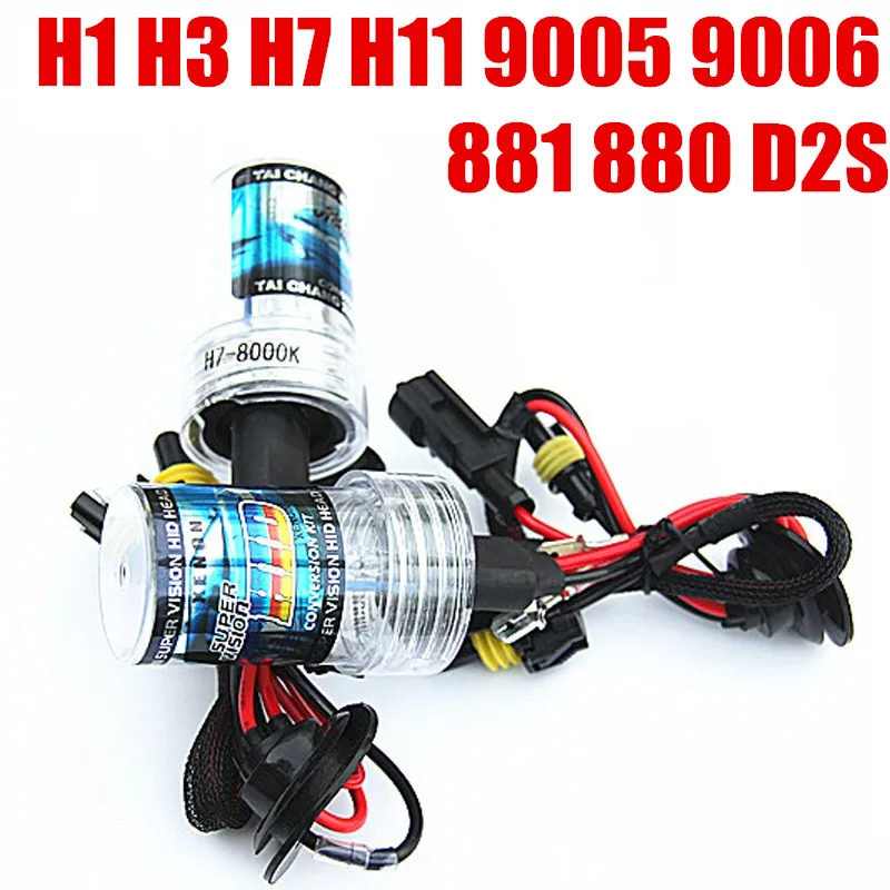 55 Вт 12 В h4 Hi/low H4 bi xenon HID H1 H3 H 7H11 9005 9006 комплект для ксеноновых ламп|Лампы