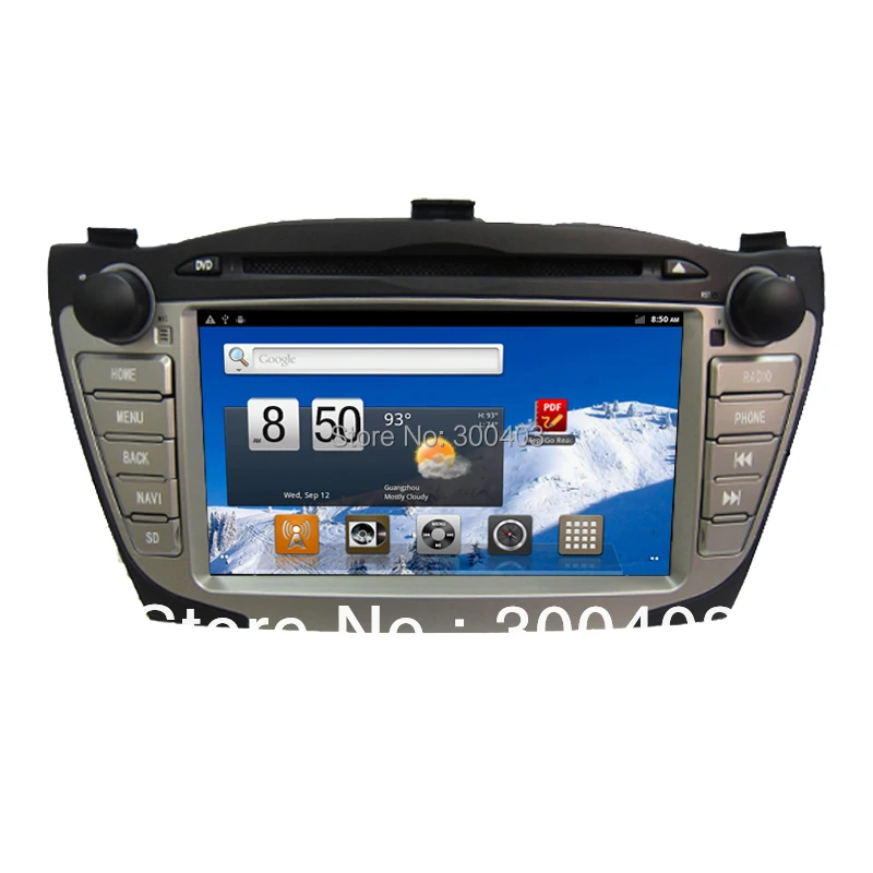 For 7&quot Hyundai IX35 Capacitive Screen PURE Android 4.2 Car MULTIMEDIA PC GPS DVD TV DDR3 1Ghz 8G WIFI 3G bluetooch all-in-one |