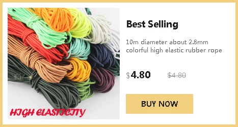 10meters diameter about 2.8mm colorful high elastic rubber rope string