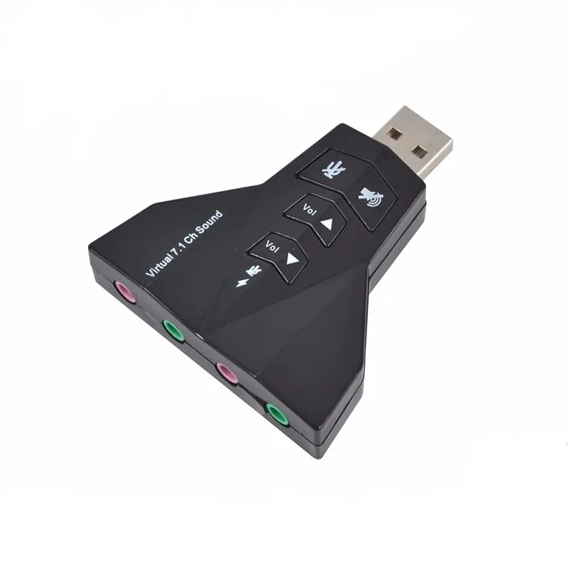 2019 горячая Распродажа внешняя 7 1 канальный USB 3D Звуковая карта аудио для ноутбука