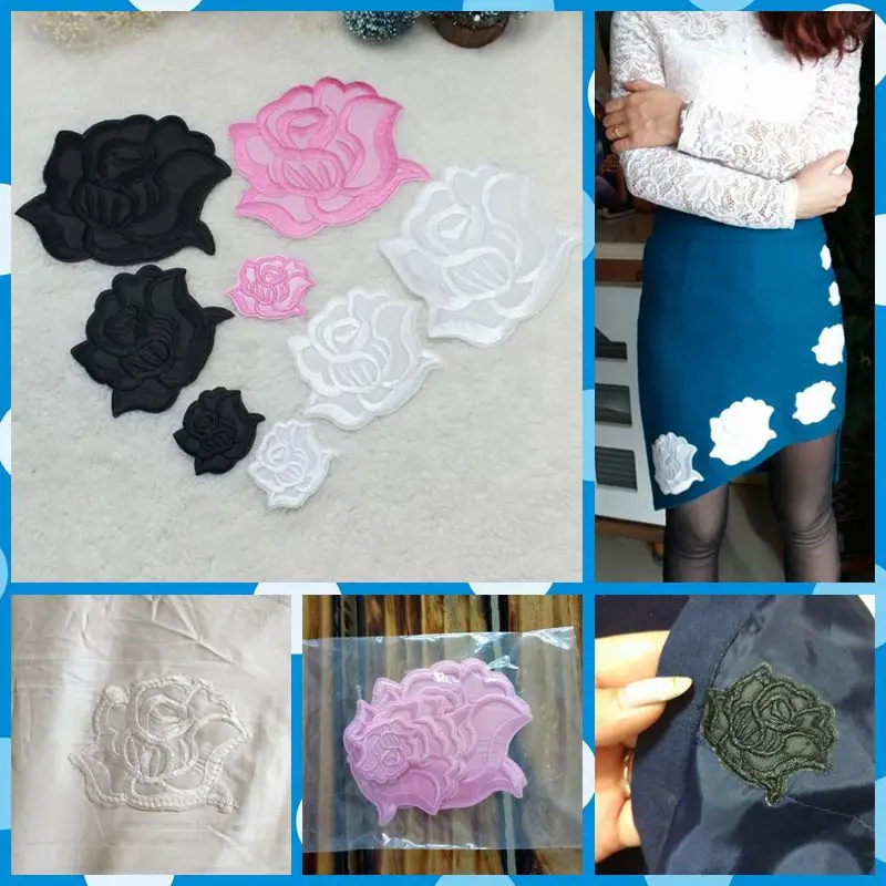 Бесплатная доставка 3 Размеры шт./лот пикантные кружевные цветы наклейки гладить