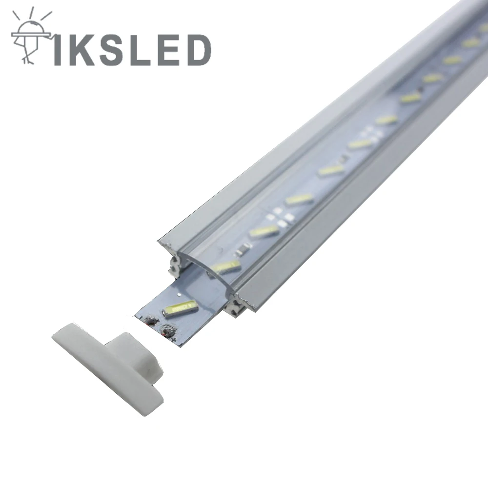 

touch dimmer 5pcs 0.5m LED Bar Ligh DC 12V led tube hard rigid strip smd 5730 kitchen under cabinet light With Aluminum Profile