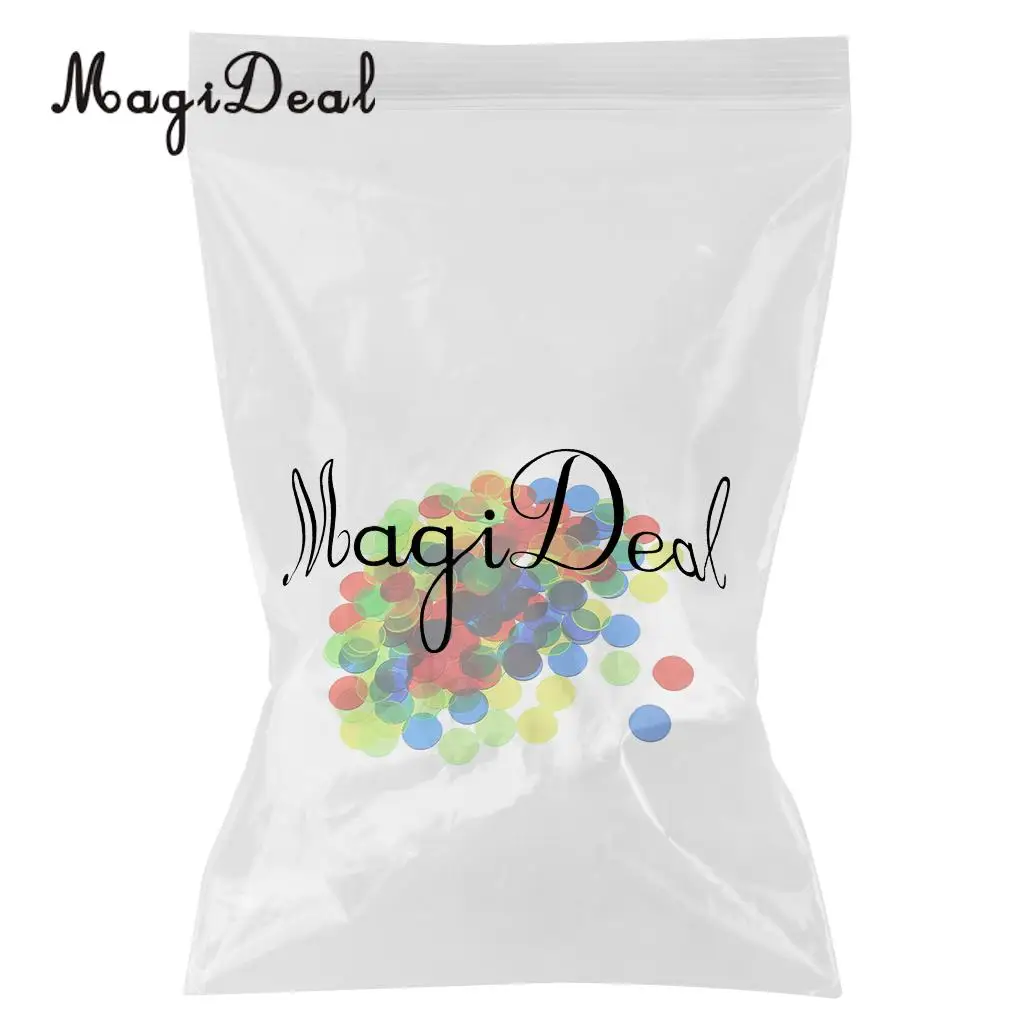 MagiDeal 100 шт./упак. 3/4 дюймов пластиковые фишки бинго полупрозрачный дизайн для классных карнавал бинго игры смешные вечерние клуб Acce
