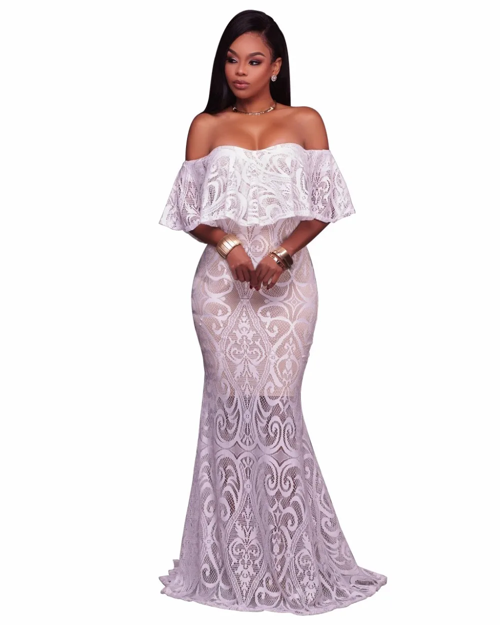 Новое поступление пикантные вечерние платье Slash Средства ухода за кожей Шеи