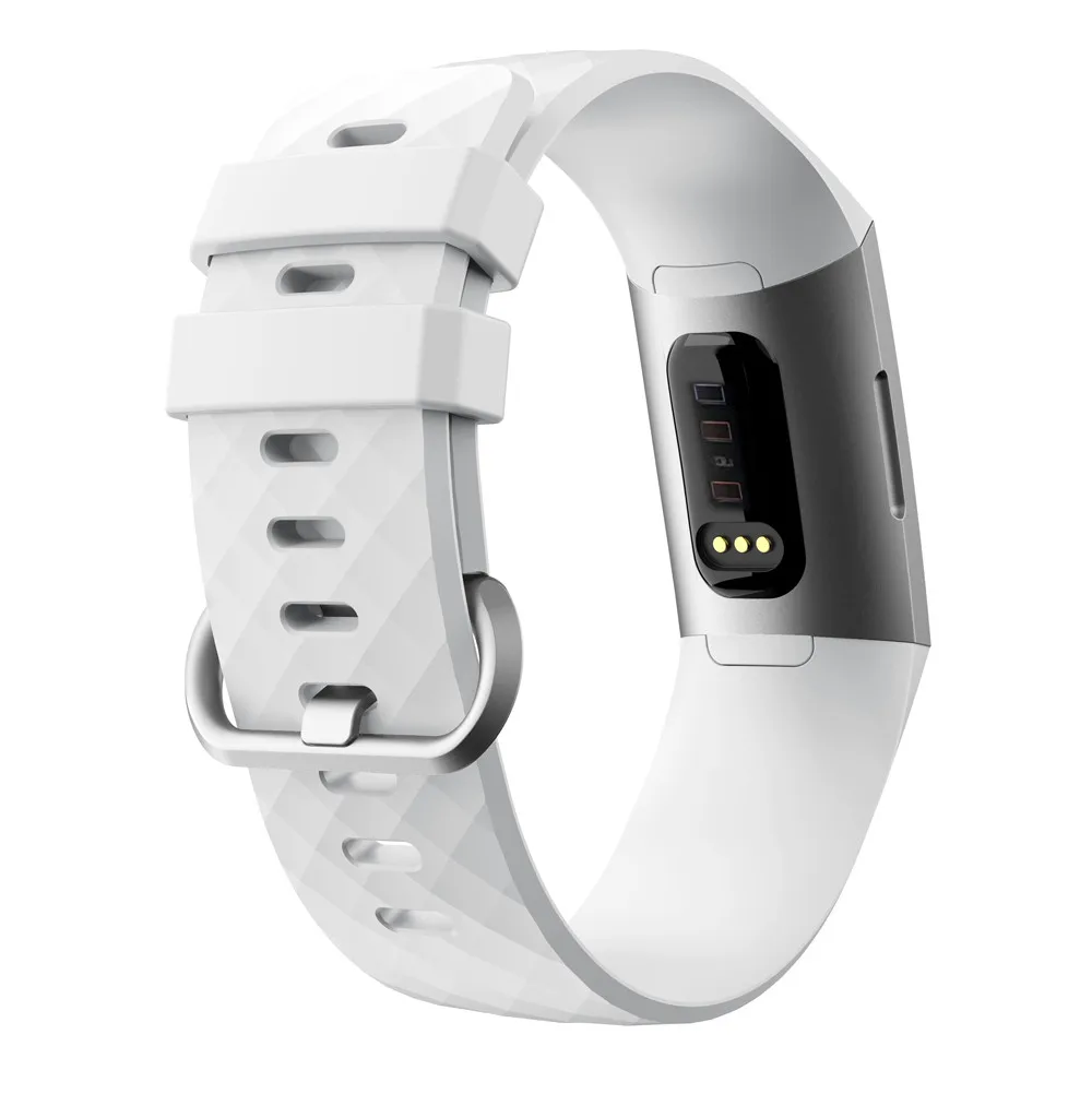 Спортивные силиконовые ремешки для часов Fitbit Charge 3 мужские и женские