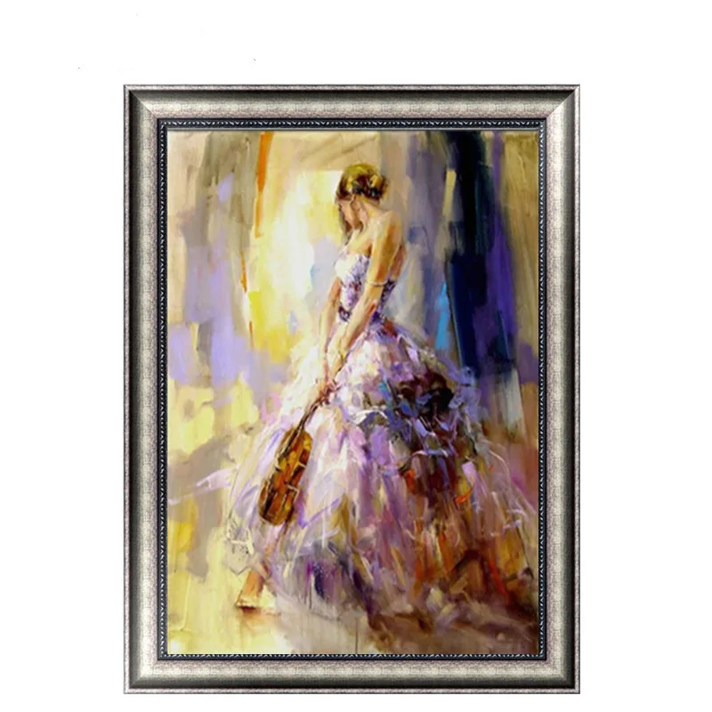 FineTime 5D DIY Алмазная Картина Сексуальная абстрактная красота иллюстрация вышивка