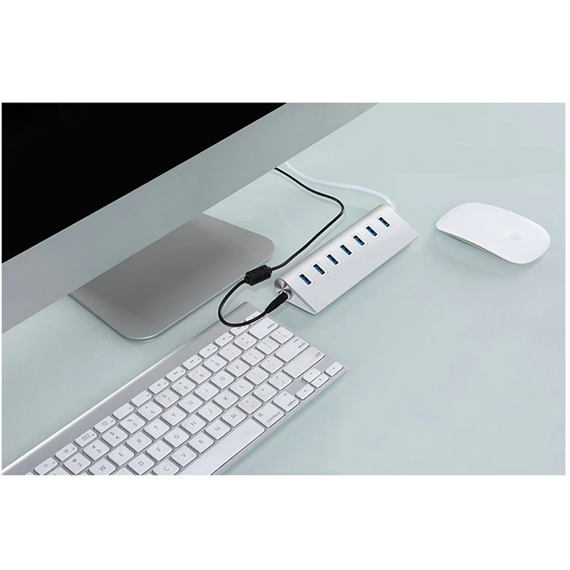Usb порт colohas 3 0 хаб Суперскоростной Алюминиевый 7 портов удлинитель адаптер для