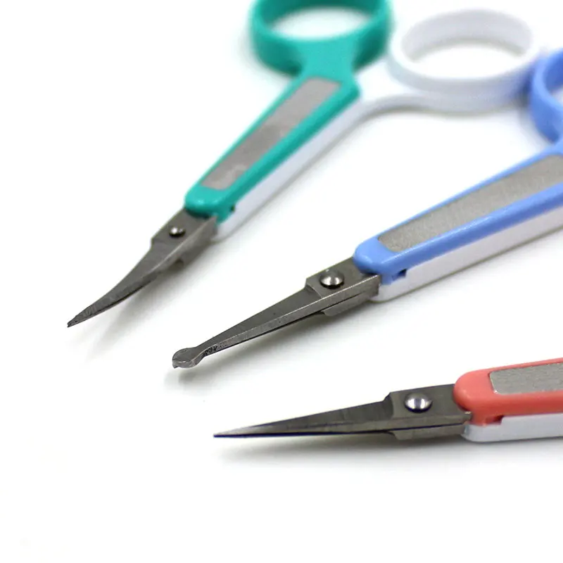 3 цвета ножницы для бровей прямая/изогнутая/круглая головка маникюра ресниц носа