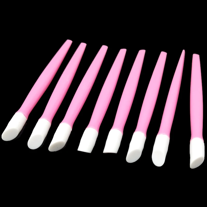 

10pcs Professional Tools Nail Art Design Pink Cuticle Pusher Remover Manicure Pedicure Care Trimmer For Nail Technician Salon