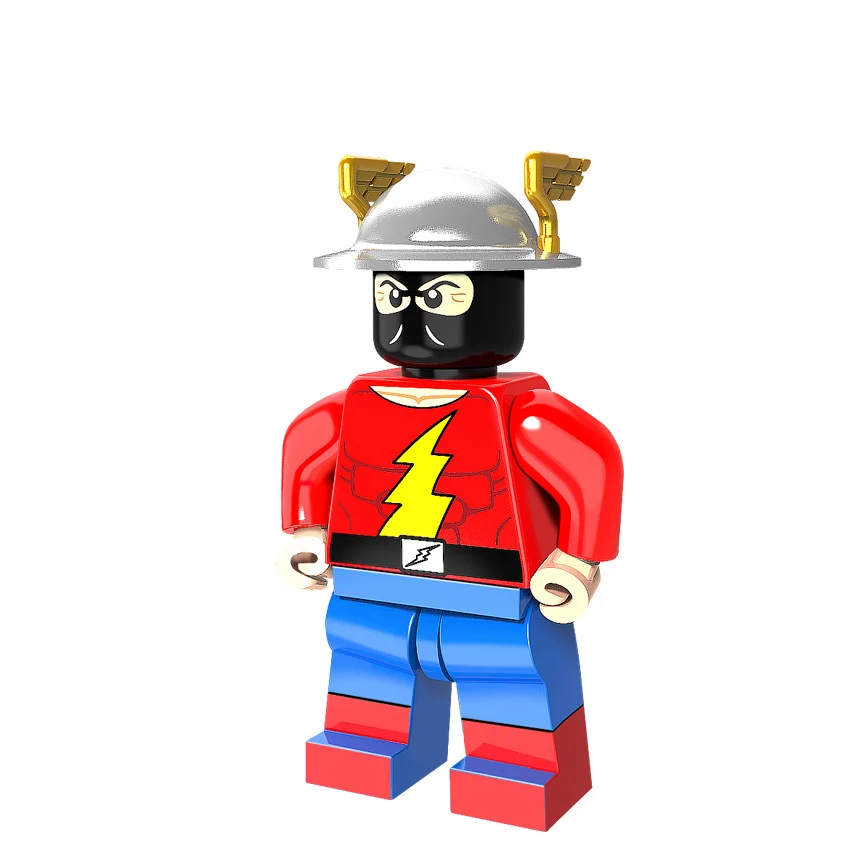 Черный DC Flash Super Heroes красный желтый черный флэш Джесси Быстрый Каратель капитан Британия строительные блоки детские игрушки Фигурки - Цвет: Черный