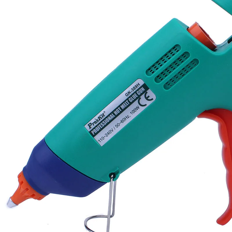 Профессиональный термоклеевой пистолет Pro'sKit 80 Вт/100 Вт AC 110 240 В с 3 клей