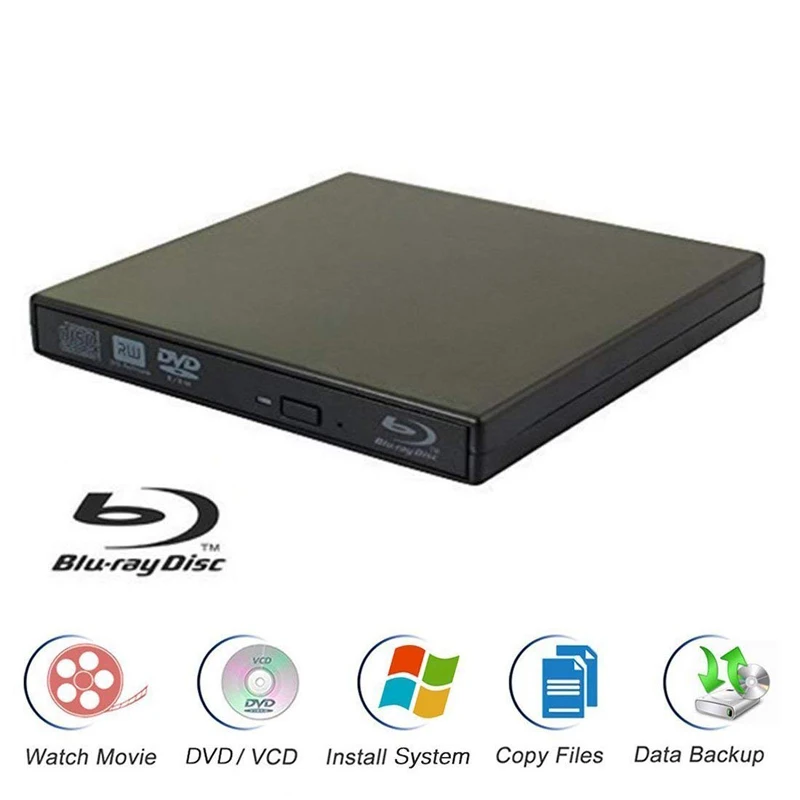 Внешний Привод Blu ray тонкий USB 2 0 размыкатель устройство записи CD/DVD RW диск для Asus