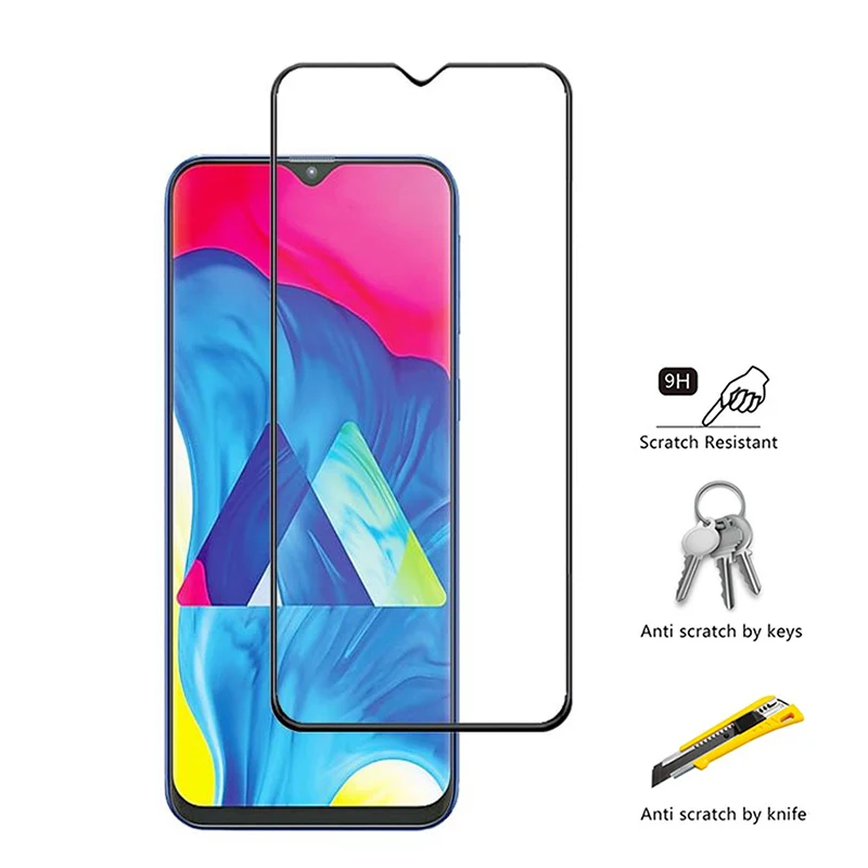 Закаленное стекло 9H для Samsung Galaxy A50 A30 A40 a 50 Защитное экрана A70 A80 A90 A20 A10 M30 M20