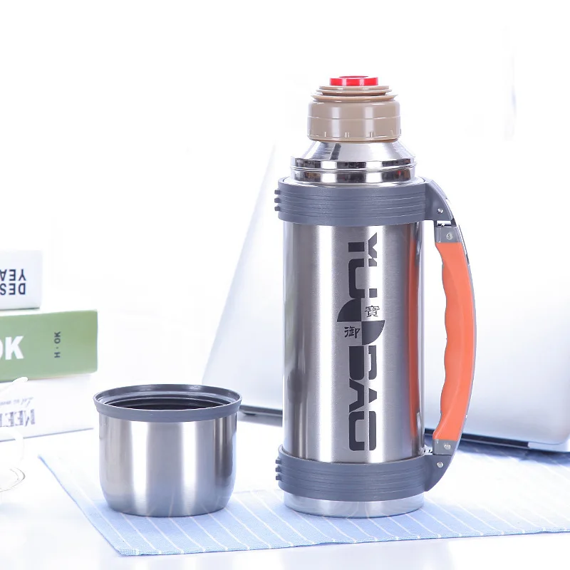Outdoors Mountaineering Kettle 1.2l Will Capacity Travel Gift Vacuum Cup Stainless Steel Heat Preservation water bottle | Дом и сад