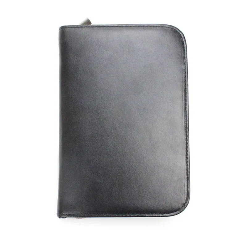 Черный держатель для кистей макияжа с 12 карманами чехол сумка на молнии ремень