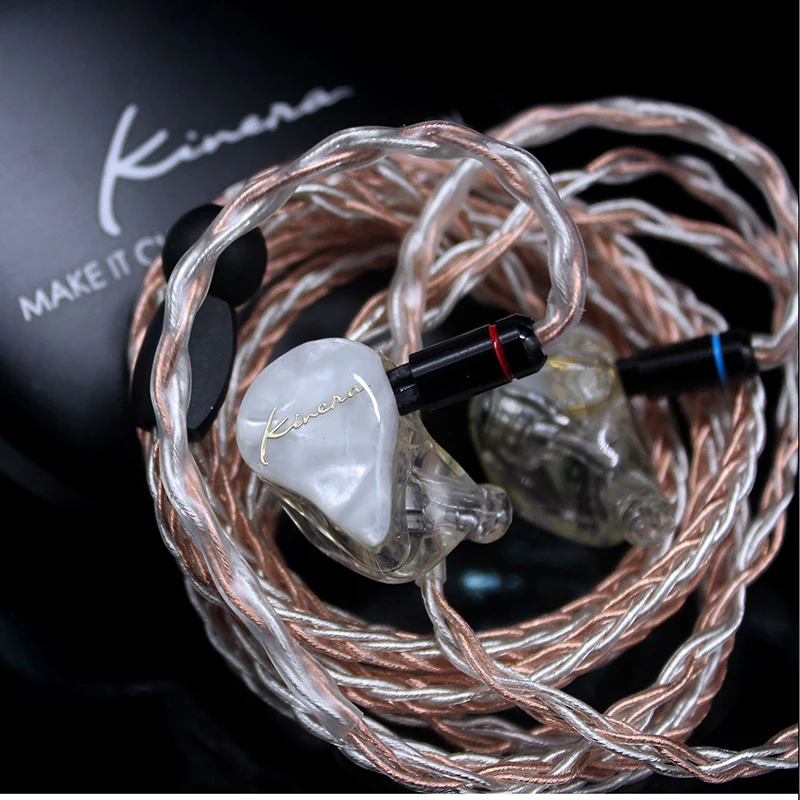 KINERA IDUN 2BA+ 1DD гибридные наушники в ухо HIFI монитор наушники с серебряным медным плетеным кабелем