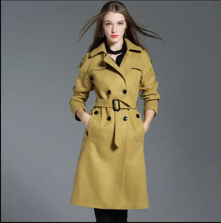 

Autumn winter long wool coat women coats female overcoat casaco feminino abrigos mujer invierno jaqueta feminina manteau femme