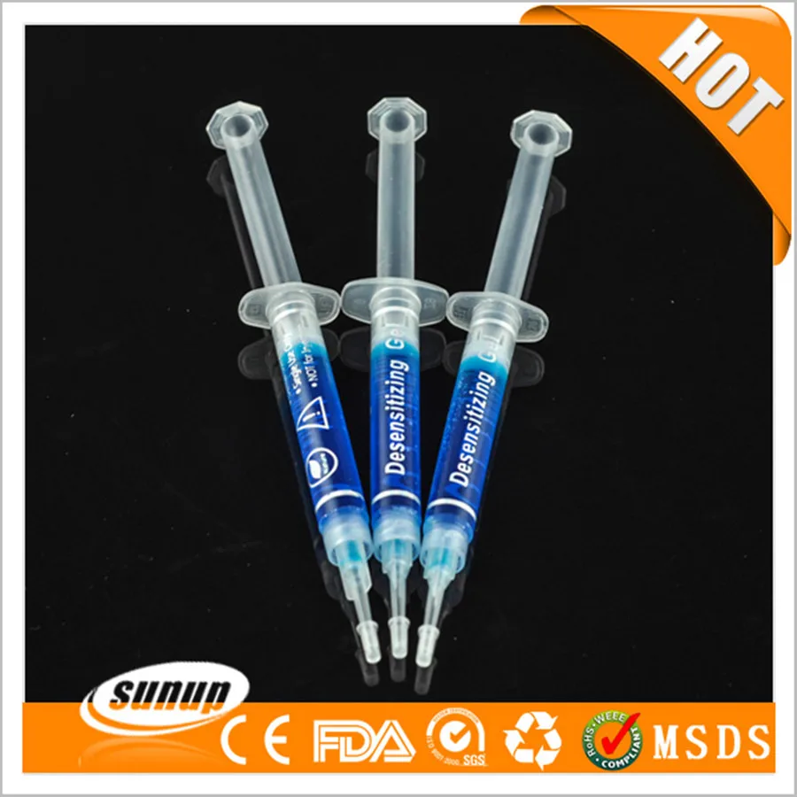 6 шт. профессиональные 3 мл стоматологические шприцы зубной десенсибилизирующий