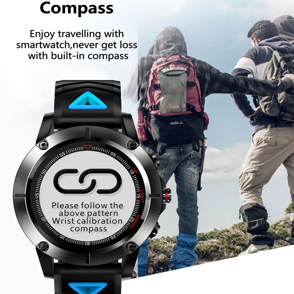 2018 G01 GPS Smart Watch Men IP68 Waterproof Blood Pressure Bluetooth Wristwatch Sports Compass Smartwatch for Android IOS | Электроника